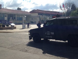 Con enfrentamientos y detenidos termina multisectorial marcha en Temuco